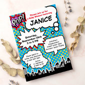 Invitation du Baby shower Superhero