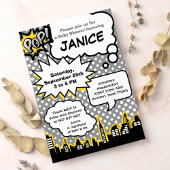 Invitation du Baby shower Superhero