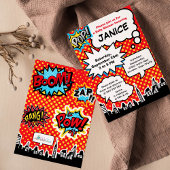 Invitation du Baby shower Superhero