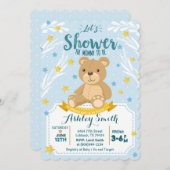 Invitation du Baby shower Teddy Bear (Devant / Derrière)