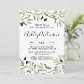 Invitation du Baby shower toscan italien (Debout devant)