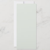 Invitation du Baby shower vert de la mère et du bé (Dos)