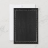 Invitation du baccalauréat en tableau blanc Tuxedo (Dos)