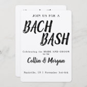 Invitation du Bachelor/Bachelorette Party (Devant / Derrière)