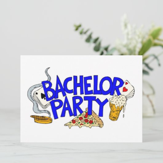 Invitation du Bachelor Party (Debout devant)