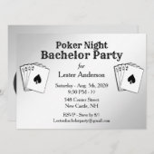 Invitation du Bachelor Party (Devant / Derrière)