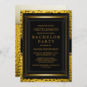 Invitation du Bachelor Party de Bier Gentlemen