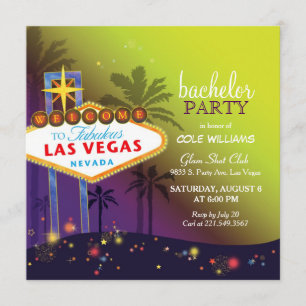 Invitation du Bachelor Party Twilight Las Vegas