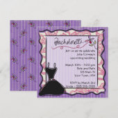 Invitation du Bachelorette 5x5 (Devant / Derrière)