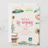 Invitation du Bachelorette de Los Angeles (Devant)