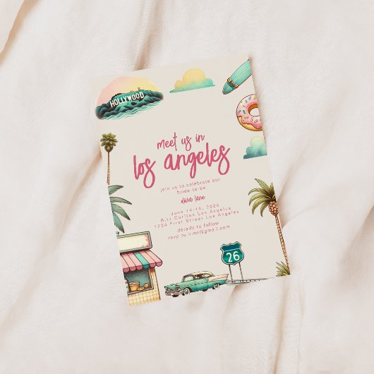 Invitation du Bachelorette de Los Angeles