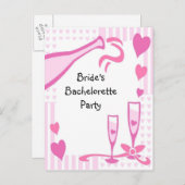Invitation du Bachelorette Party (Devant / Derrière)