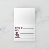 Invitation du Bachelorette Party (Intérieur)