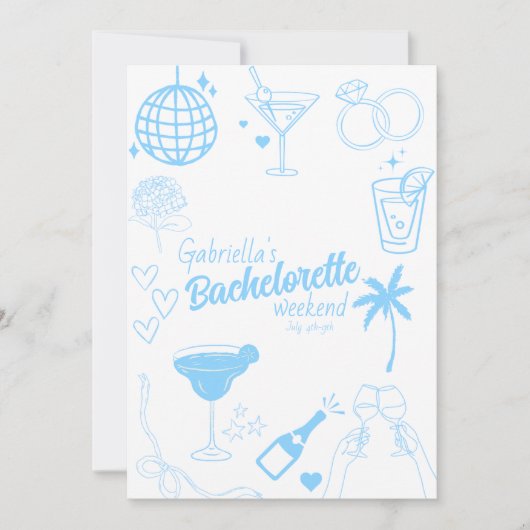 Invitation du Bachelorette Party (Devant)