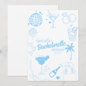 Invitation du Bachelorette Party (Devant / Derrière)