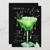 Invitation du Bachelorette Party "Boire des sorciè (Devant / Derrière)