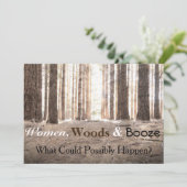 Invitation du Bachelorette Party "Women Woods Booz (Debout devant)