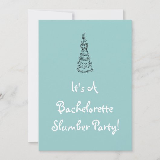 Invitation du Bachelorette Swood Party (Devant)