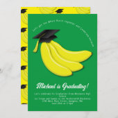 Invitation du Banana Graduation Party (Devant / Derrière)