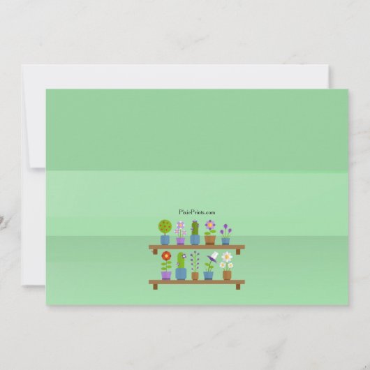 Invitation du banc des fleurs (Dos)