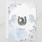 Invitation du Baptême d'argent mexicain espagnol (Dos)