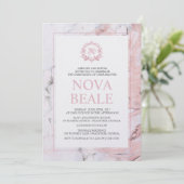 Invitation du baptême de marbre (Debout devant)