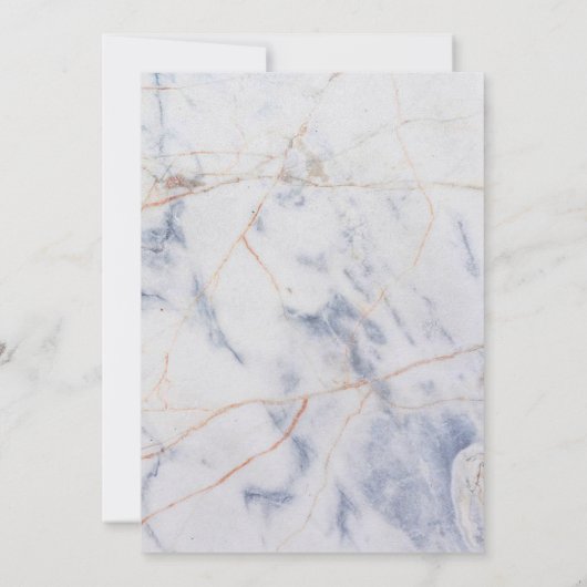 Invitation du baptême de marbre (Dos)