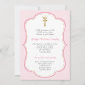 Invitation du baptême Princesse (Devant)