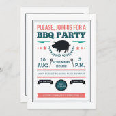 Invitation du barbecue (Devant / Derrière)