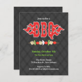 Invitation du barbecue (Devant / Derrière)