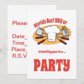 Invitation du barbecue (Devant / Derrière)