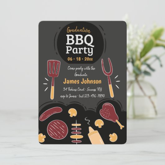 Invitation du barbecue (Debout devant)