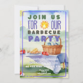 Invitation du Barbecue Bbq (Devant)