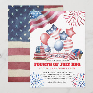 Invitation du barbecue du 4 juillet