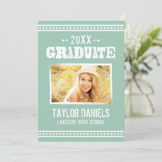 Invitation du barbecue Rustique | Couleurs modifia (Debout devant)