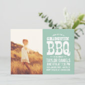 Invitation du barbecue Rustique | Couleurs modifia (Debout devant)