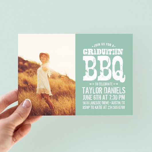 Invitation du barbecue Rustique | Couleurs modifia