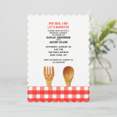 Invitation du barbecue wedding shower (Debout devant)