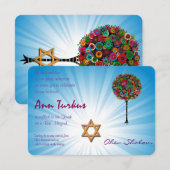 Invitation du Bat mitzvah de barre (Devant / Derrière)