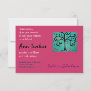 Invitation du Bat mitzvah de barre