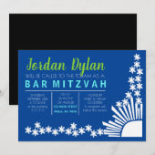 Invitation du Bat mitzvah de barre de CRÉATION (Devant / Derrière)