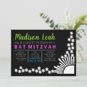Invitation du Bat mitzvah de barre de CRÉATION (Debout devant)