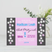 Invitation du Bat mitzvah de barre de CRÉATION (Debout devant)