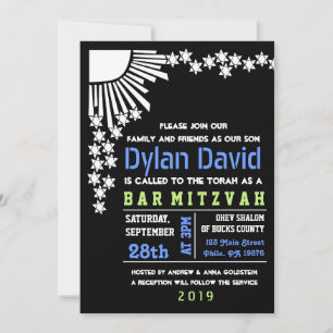 Invitation du Bat mitzvah de barre de CRÉATION