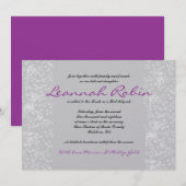 Invitation du Bat mitzvah de la barre d'ARBRE STAR (Devant / Derrière)