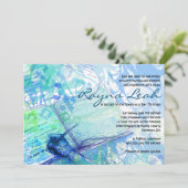 Invitation du Bat mitzvah de la barre d'écriture d (Debout devant)