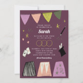 Invitation du Bat mitzvah de la barre magique viol (Devant)