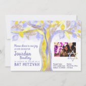 Invitation du Bat mitzvah de l'arbre de vie (Devant)