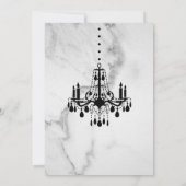 Invitation du Bat mitzvah de lustre sur le marbre (Dos)