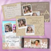 Invitation du Bat mitzvah de Parties scintillant d